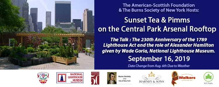 American-Scottish Foundation hosts Sunset Tea and Pimms on the Central Park Arsenal Rooftop