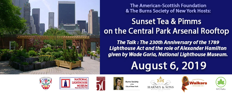 American-Scottish Foundation hosts Sunset Tea and Pimms on the Central Park Arsenal Rooftop