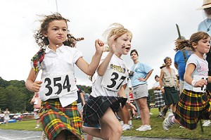 children at highland games