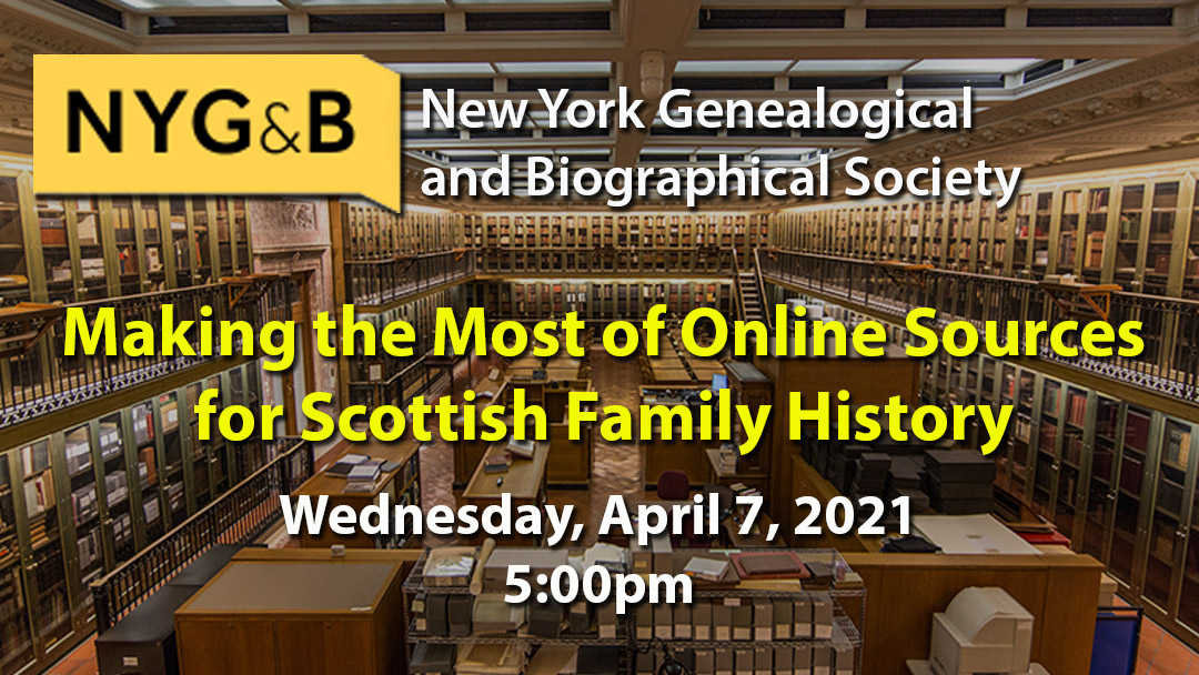 NY Genealogical and Biographical Society Tartan Day