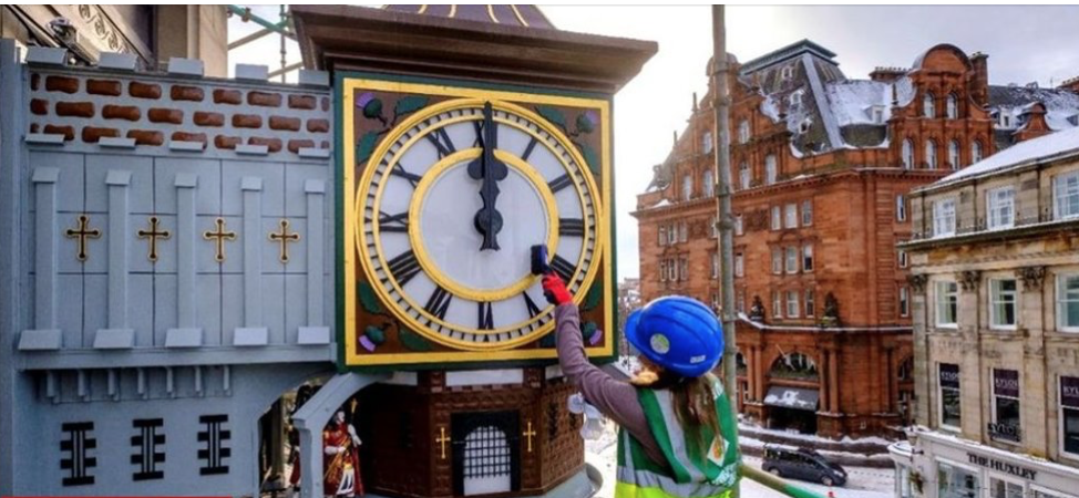Binns Clock restoration, Edinburgh